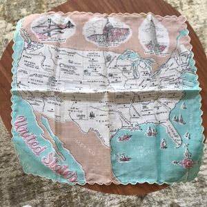 Retro vintage ladies hankie 1950’s